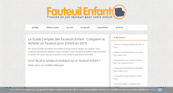 Desktop Screenshot of fauteuil-enfant.info
