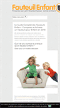 Mobile Screenshot of fauteuil-enfant.info